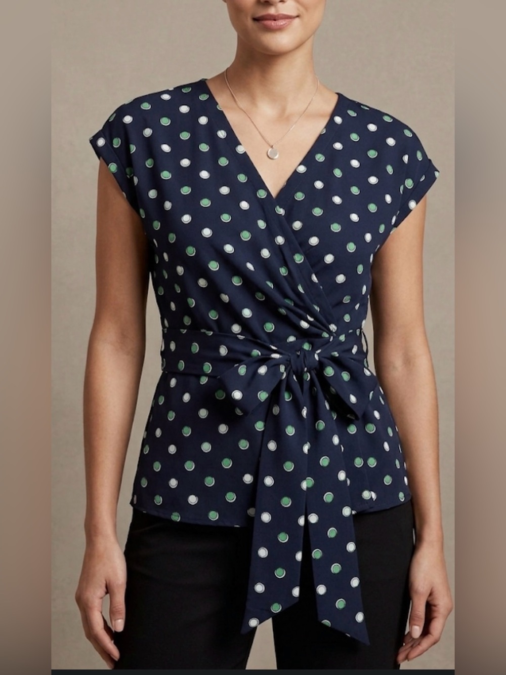Banana Republic Polka Dot Blouse, Size S